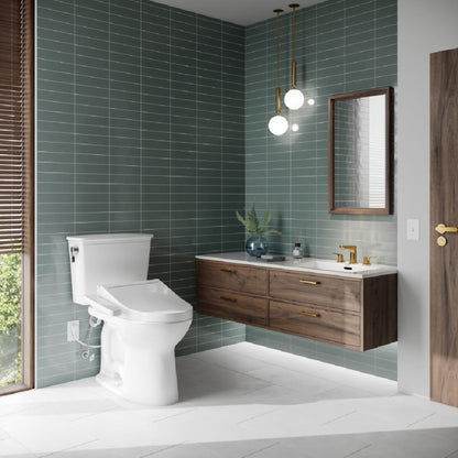 TOTO Drake Transitional Washlet C2 Bidet Seat with 1.28 GPF Elongated Toilet