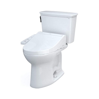 TOTO Drake Transitional Washlet C2 Bidet Seat with 1.28 GPF Elongated Toilet