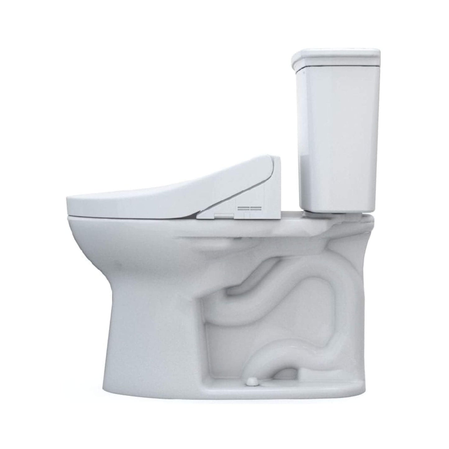TOTO Drake Transitional Washlet C5 Bidet Seat with 1.28 GPF Universal Height Toilet