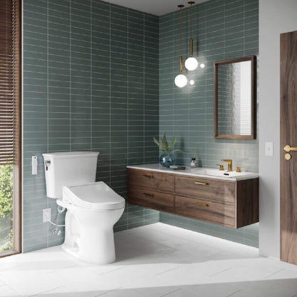 TOTO Drake Washlet C5 with 1.28 GPF Elongated Bidet Toilet with Left Hand Lever