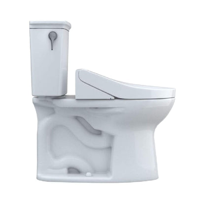 TOTO Drake Washlet C5 with 1.28 GPF Elongated Bidet Toilet with Left Hand Lever