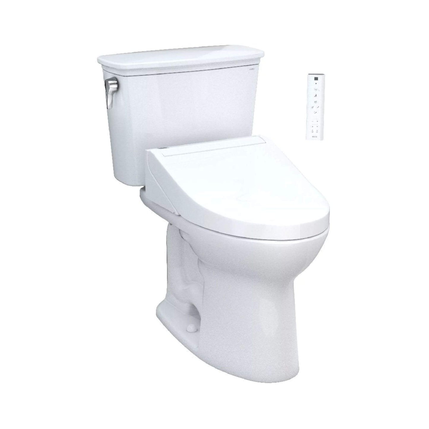 TOTO Drake Washlet C5 with 1.28 GPF Elongated Bidet Toilet with Left Hand Lever