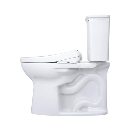 TOTO Drake 1.28 GPF Elongated Chair Height Toilet Seat with Transitional Washlet S7