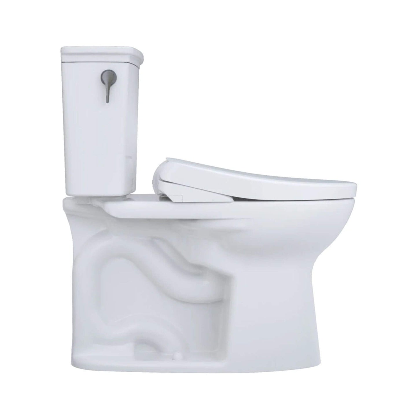 TOTO Drake 1.28 GPF Elongated Chair Height Toilet Seat with Transitional Washlet S7