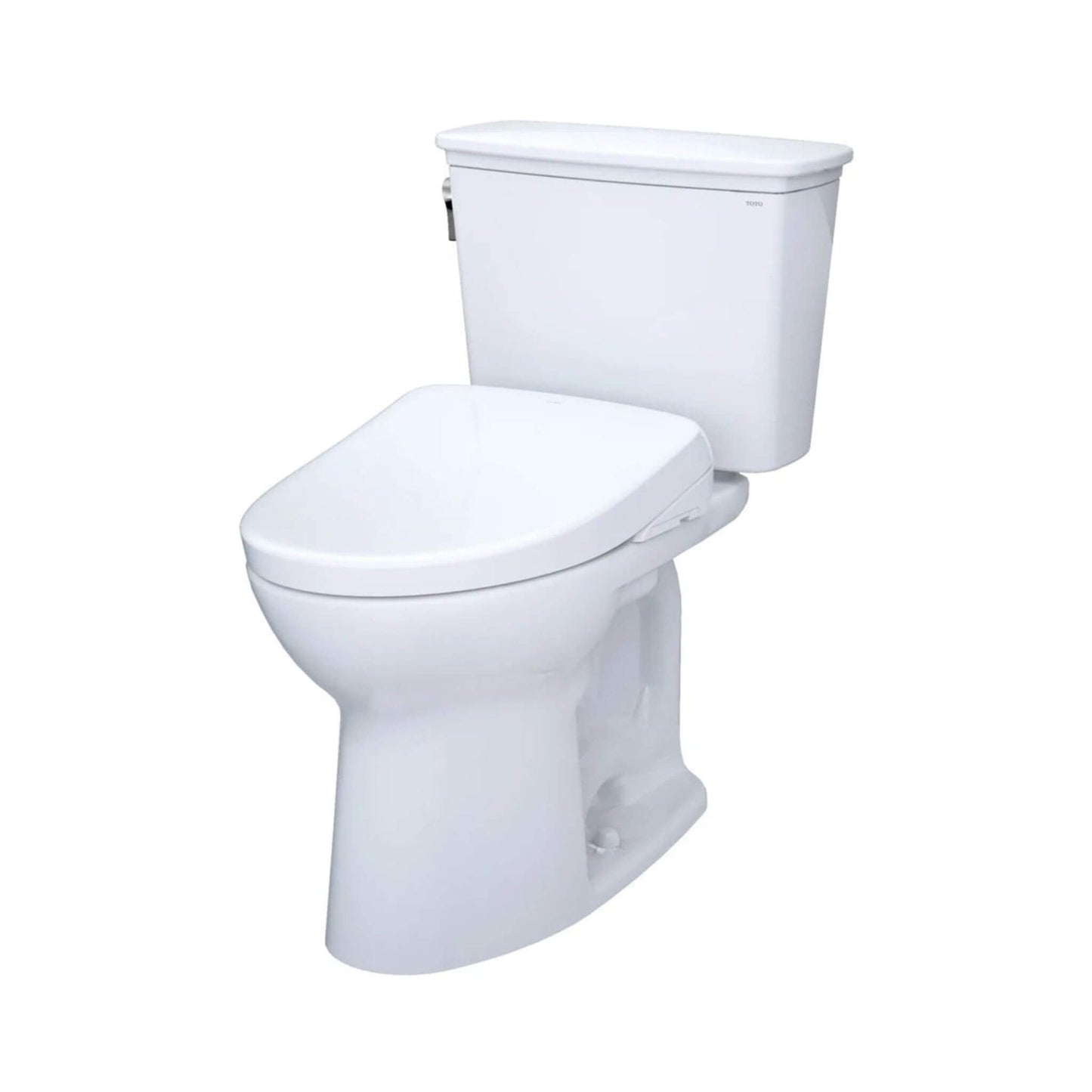 TOTO Drake 1.28 GPF Elongated Chair Height Toilet Seat with Transitional Washlet S7