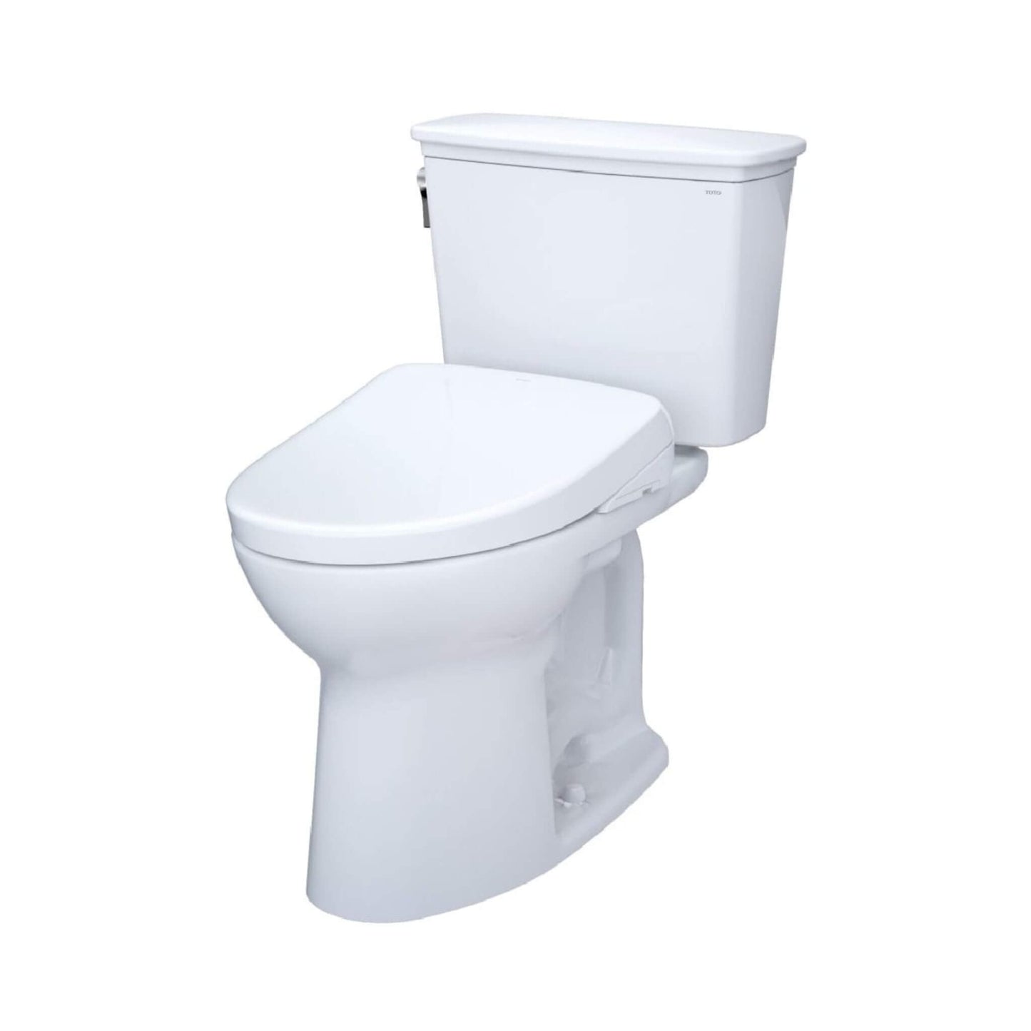 TOTO Drake Elongated Chair Height Transitional Toilet With S7 Bidet Seat and 10" Rough In