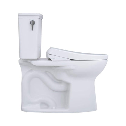 TOTO Drake Elongated Chair Height Transitional Toilet With S7 Bidet Seat and 10" Rough In