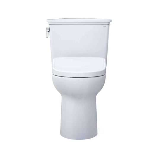 TOTO Drake 1.28 GPF Elongated Chair Height Toilet Seat with Transitional Washlet S7A