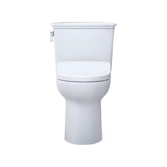 TOTO Drake Washlet S7A Open Bidet Seat and 1.28 GPF Universal Height Toilet with Warm Air Dryer