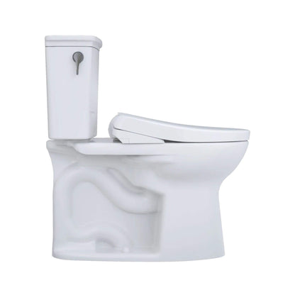 TOTO Drake 1.28 GPF Tornado Flush Toilet with Washlet S7A Bidet Seat