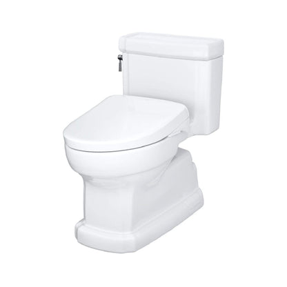 TOTO Guinevere 1.28 GPF Elongated Chair Height Toilet with Washlet+ S7A Tornado Auto Flush