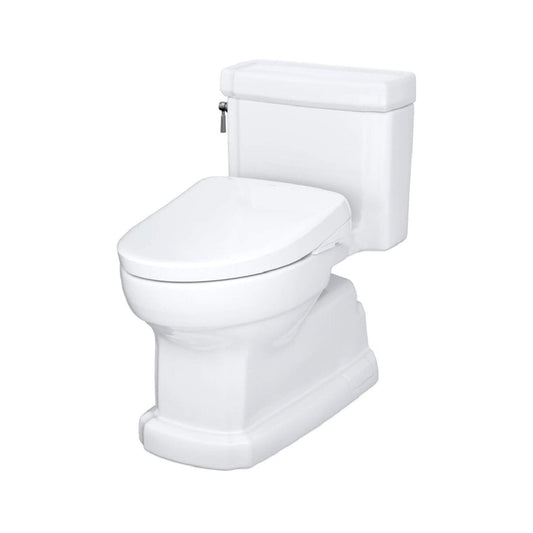 TOTO Guinevere 1.28 GPF Elongated Chair Height Toilet with Washlet+ S7A Tornado Auto Flush