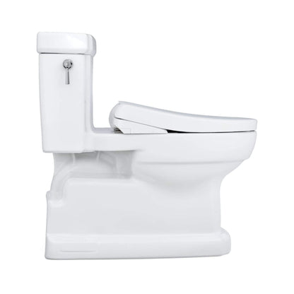 TOTO Guinevere 1.28 GPF Elongated Chair Height Toilet with Washlet+ S7A Tornado Auto Flush
