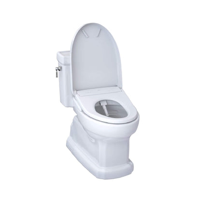 TOTO Guinevere 1.28 GPF Elongated Chair Height Toilet with Washlet+ S7A Tornado Auto Flush