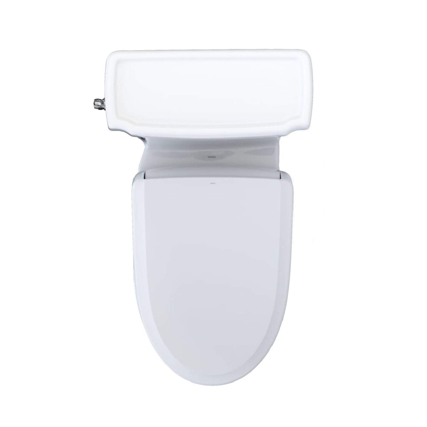 TOTO Guinevere 1.28 GPF Elongated Chair Height Toilet with Washlet+ S7A Tornado Auto Flush