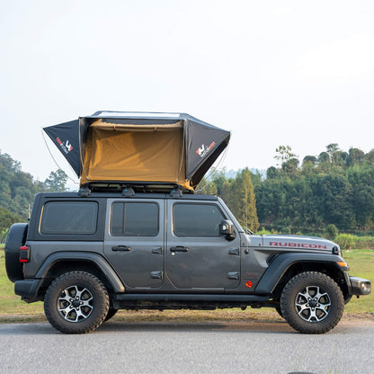 Naturnest Andromeda Khaki Soft Shell Rooftop Tent With Large Panoramic Skylight & YKK Doors