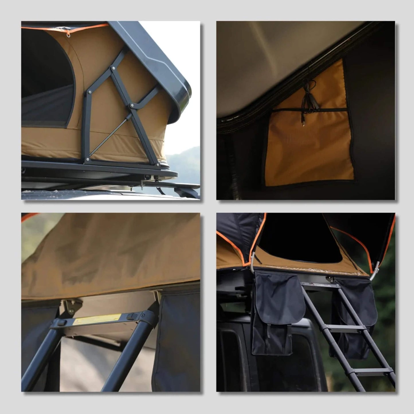 Naturnest Sirius 2 Plus XL Premium 4-Person Clamshell Rooftop Tent