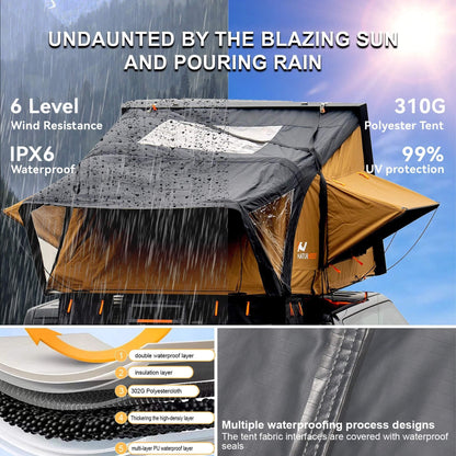 Naturnest Sirius 3 Premium 2XL 3-Person Clamshell Rooftop Tent