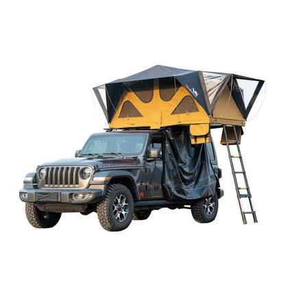 Naturnest Andromeda Khaki Soft Shell Rooftop Tent With Large Panoramic Skylight & YKK Doors