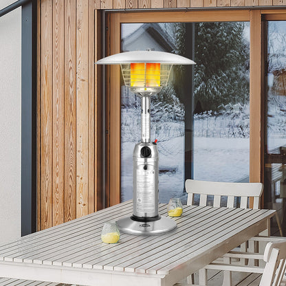 11 000 BTU Portable Tabletop Propane Patio Standing Heater-Black