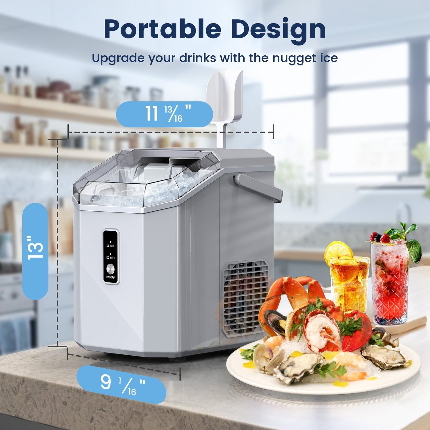 Nugget Pebble Ice Maker Countertop Z5815NA