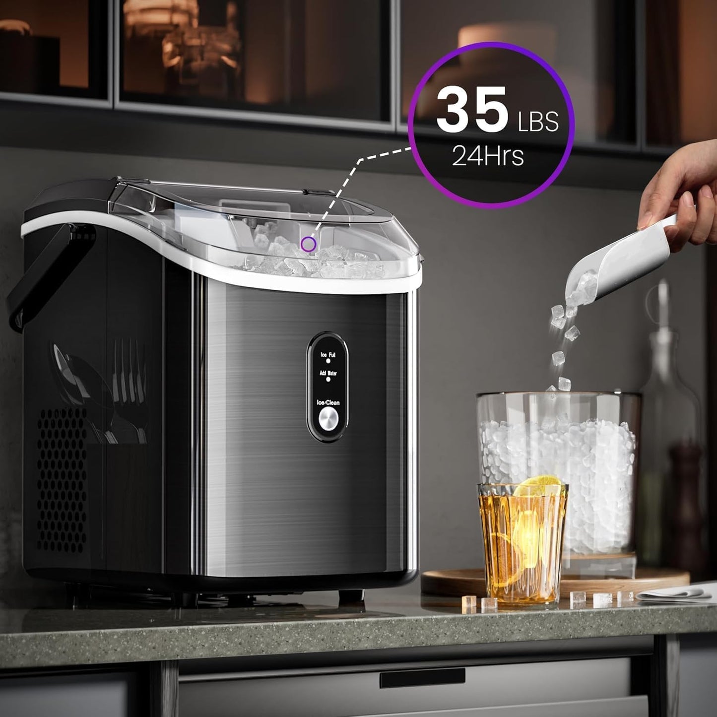 Nugget Sonic Ice Maker Stainless Steel Z5815SNH