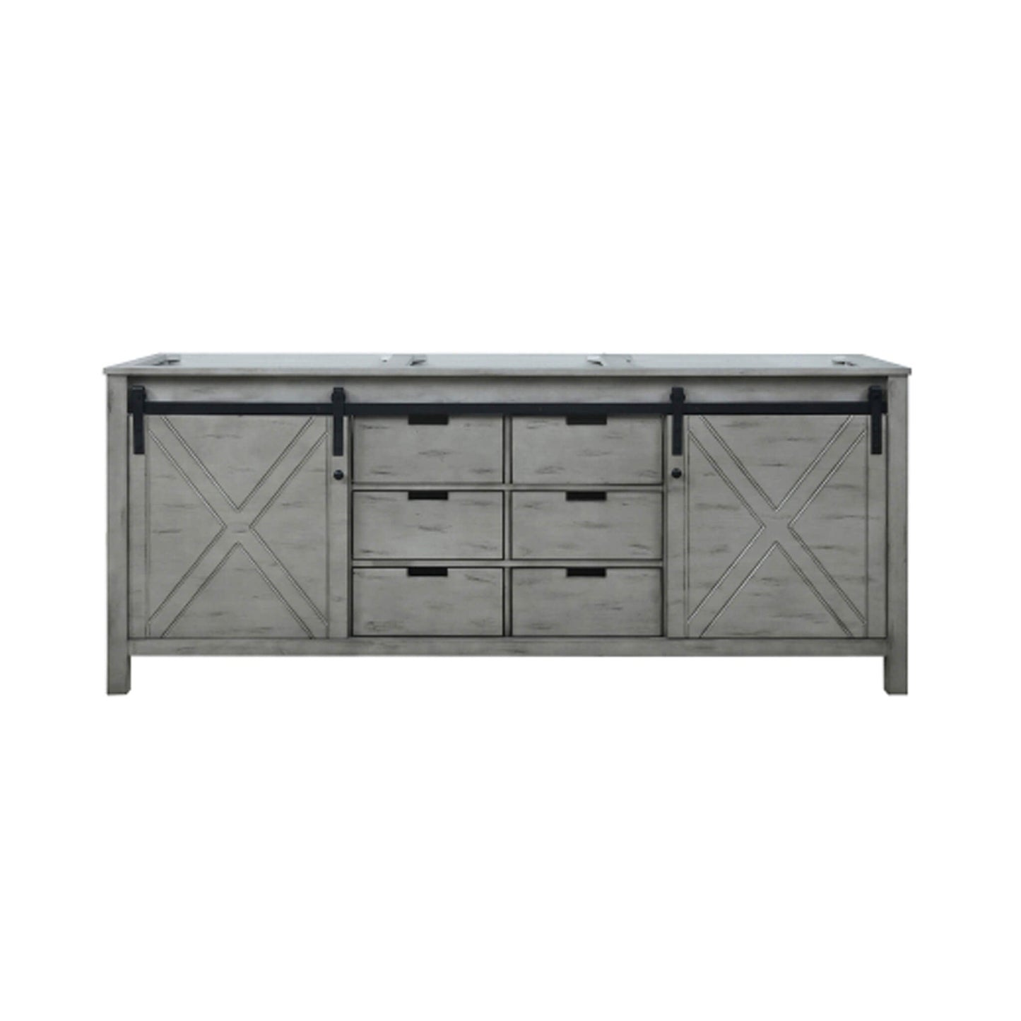 Nuvia 80-Inch Fully Assembled Double Bath Vanity With Soft Close Cabinets [No Countertop]