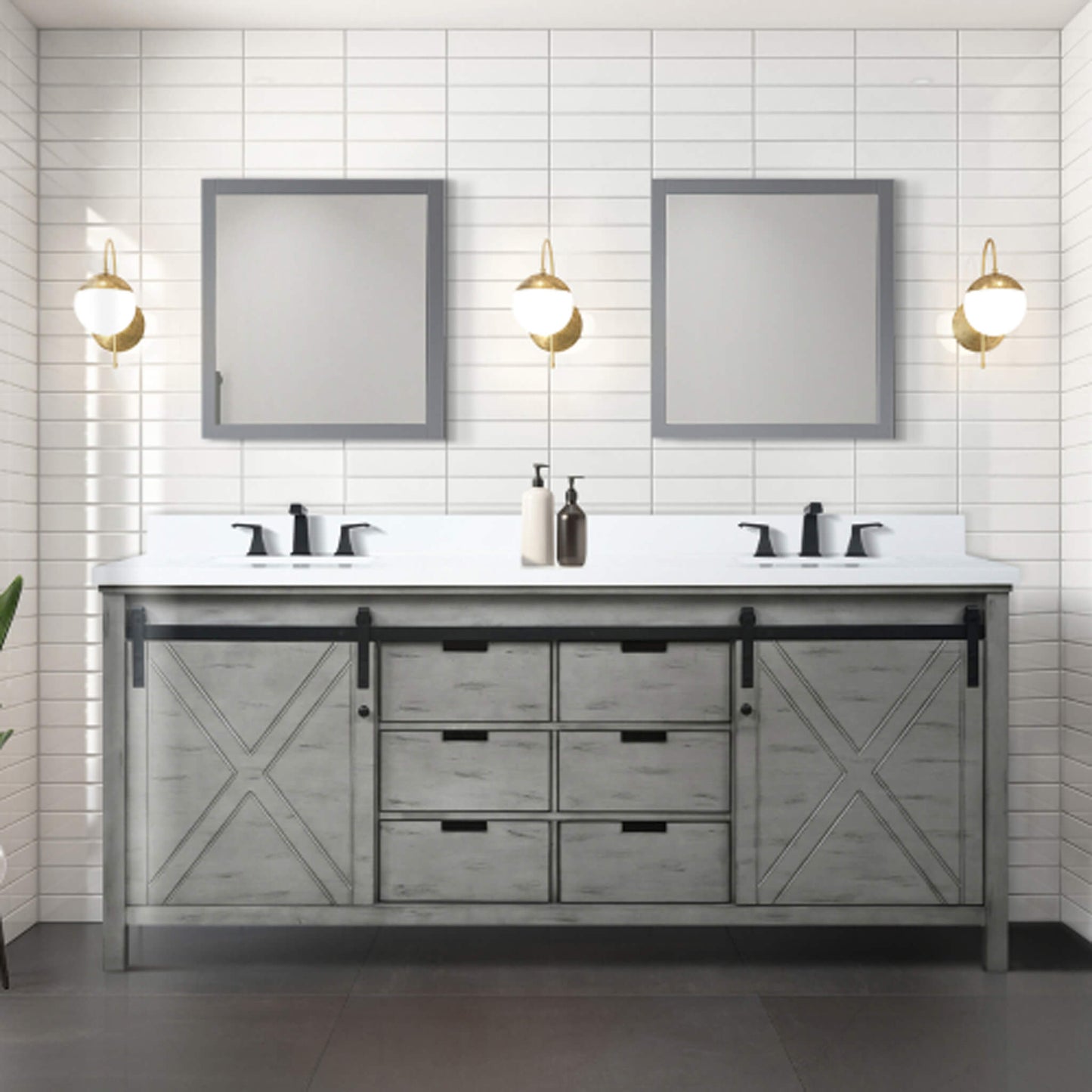Nuvia 80-Inch Fully Assembled Double Bath Vanity With Soft Close Cabinets [No Countertop]