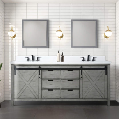 Nuvia 80-Inch Fully Assembled Double Bath Vanity With Soft Close Cabinets [No Countertop]