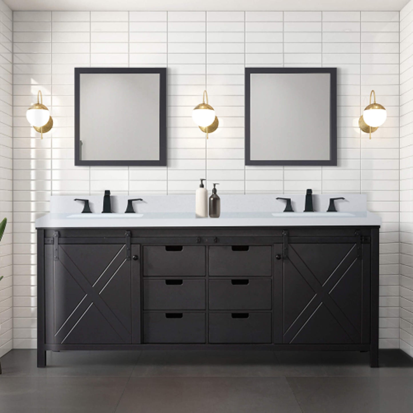 Nuvia 80-Inch Fully Assembled Double Bath Vanity With Soft Close Cabinets [No Countertop]