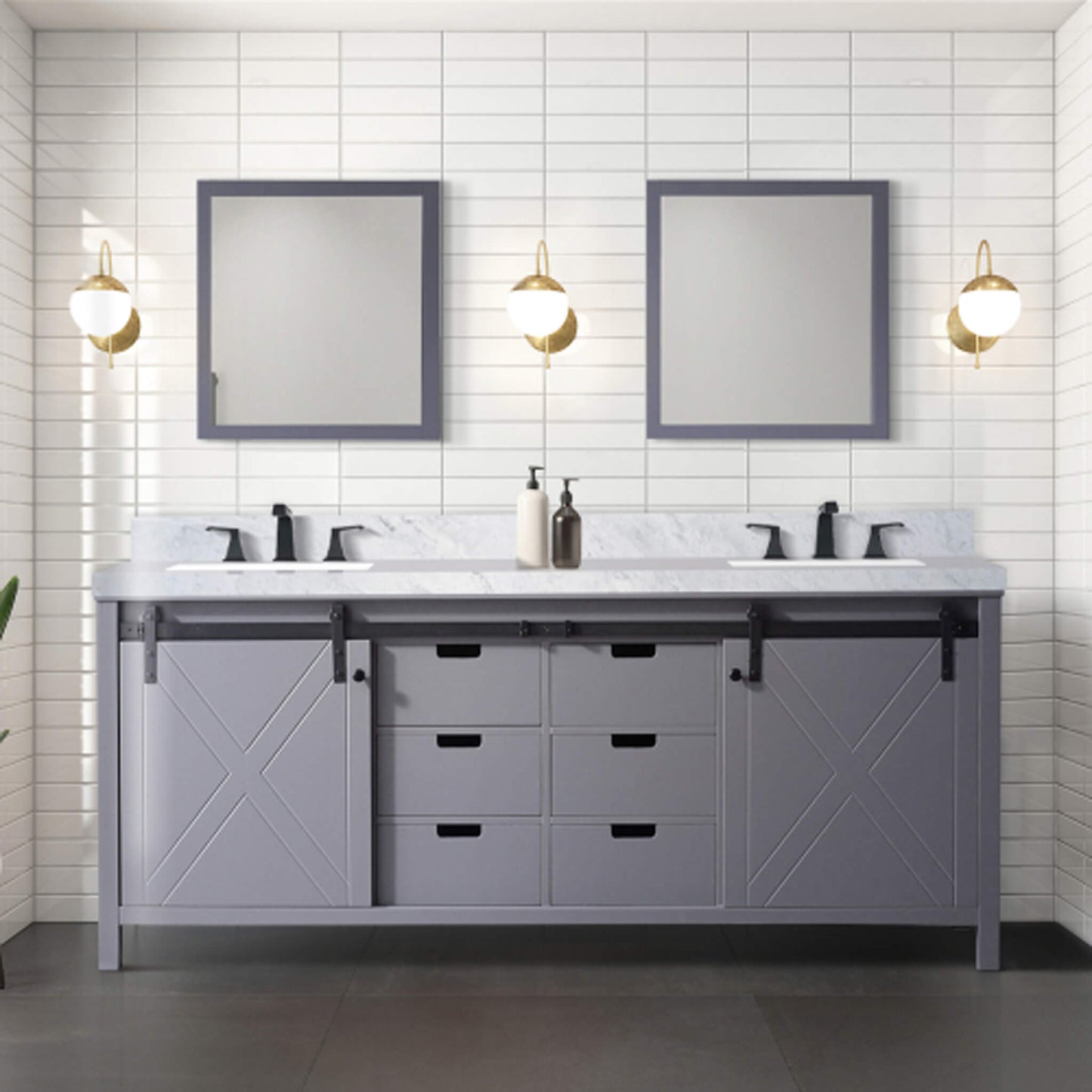 Nuvia 80-Inch Fully Assembled Double Bath Vanity With Soft Close Cabinets [No Countertop]