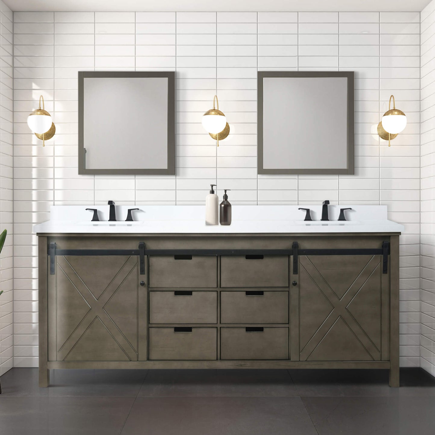 Nuvia 80-Inch Fully Assembled Double Bath Vanity With Soft Close Cabinets [No Countertop]