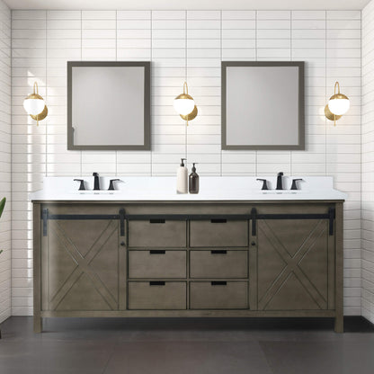 Nuvia 80-Inch Fully Assembled Double Bath Vanity With Soft Close Cabinets [No Countertop]