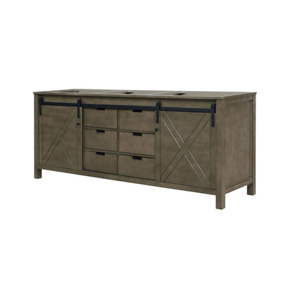 Nuvia 80-Inch Fully Assembled Double Bath Vanity With Soft Close Cabinets [No Countertop]