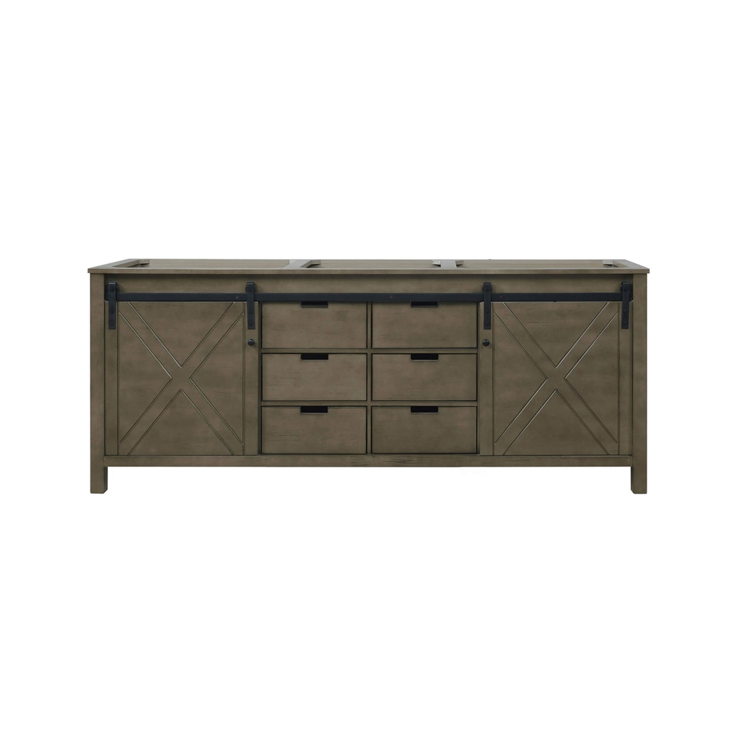 Nuvia 80-Inch Fully Assembled Double Bath Vanity With Soft Close Cabinets [No Countertop]