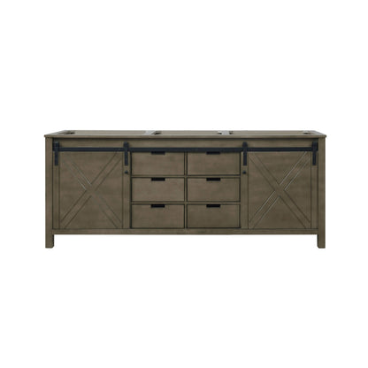 Nuvia 80-Inch Fully Assembled Double Bath Vanity With Soft Close Cabinets [No Countertop]