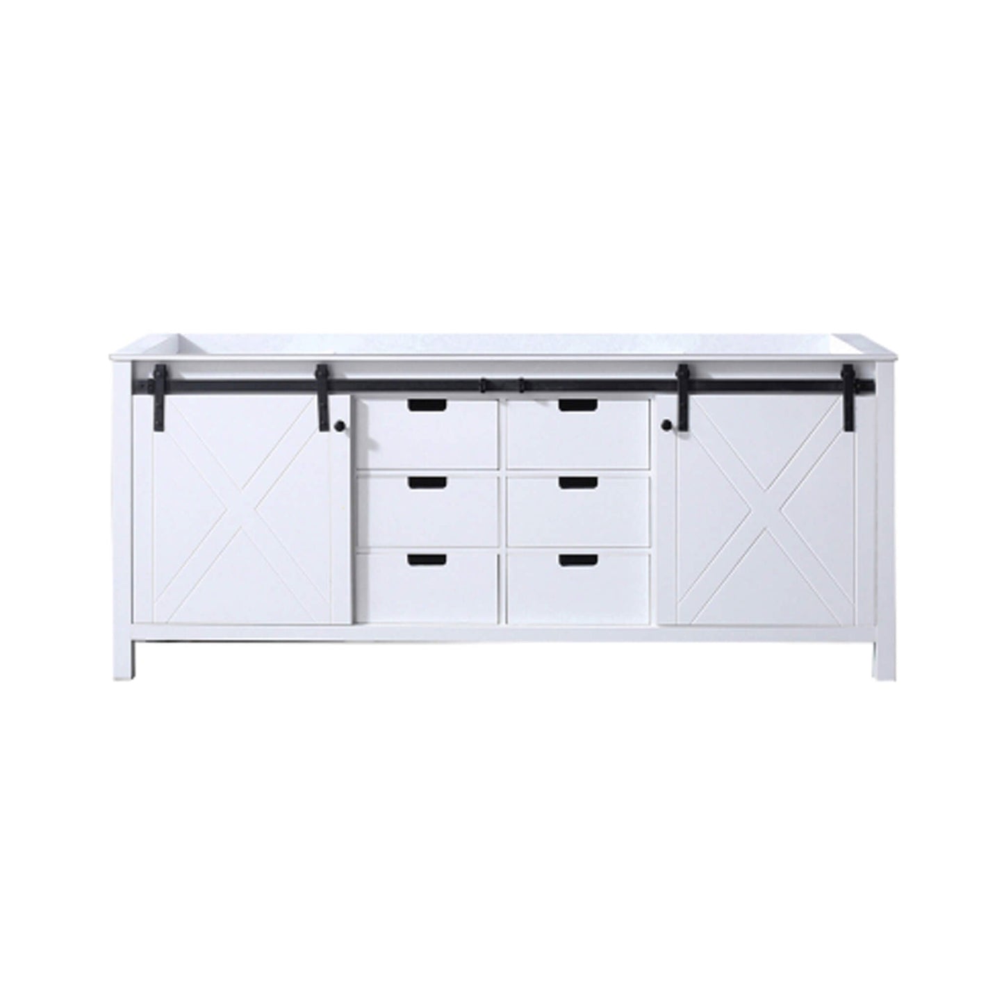 Nuvia 80-Inch Fully Assembled Double Bath Vanity With Soft Close Cabinets [No Countertop]