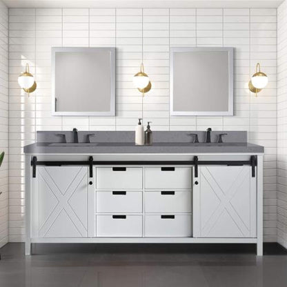 Nuvia 80-Inch Fully Assembled Double Bath Vanity With Soft Close Cabinets [No Countertop]