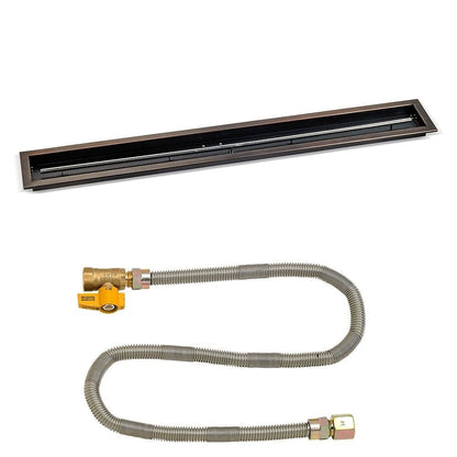 Linear Oil Rubbed Bronze Drop-In Pan with Match Lit Kit