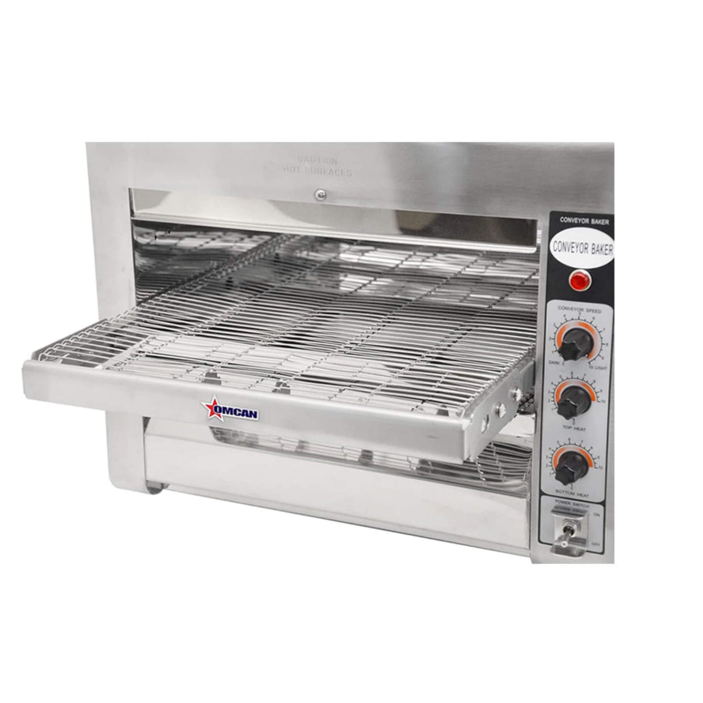Omcan Premium Commercial Stainless Steel Conveyor Restaurant Countertop Pizza Baking Oven 3600W
