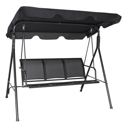 Outdoor Patio Swing Canopy 3 Person Canopy Swing Chair