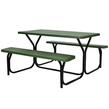 Outdoor Picnic Table Bench Set for Camping