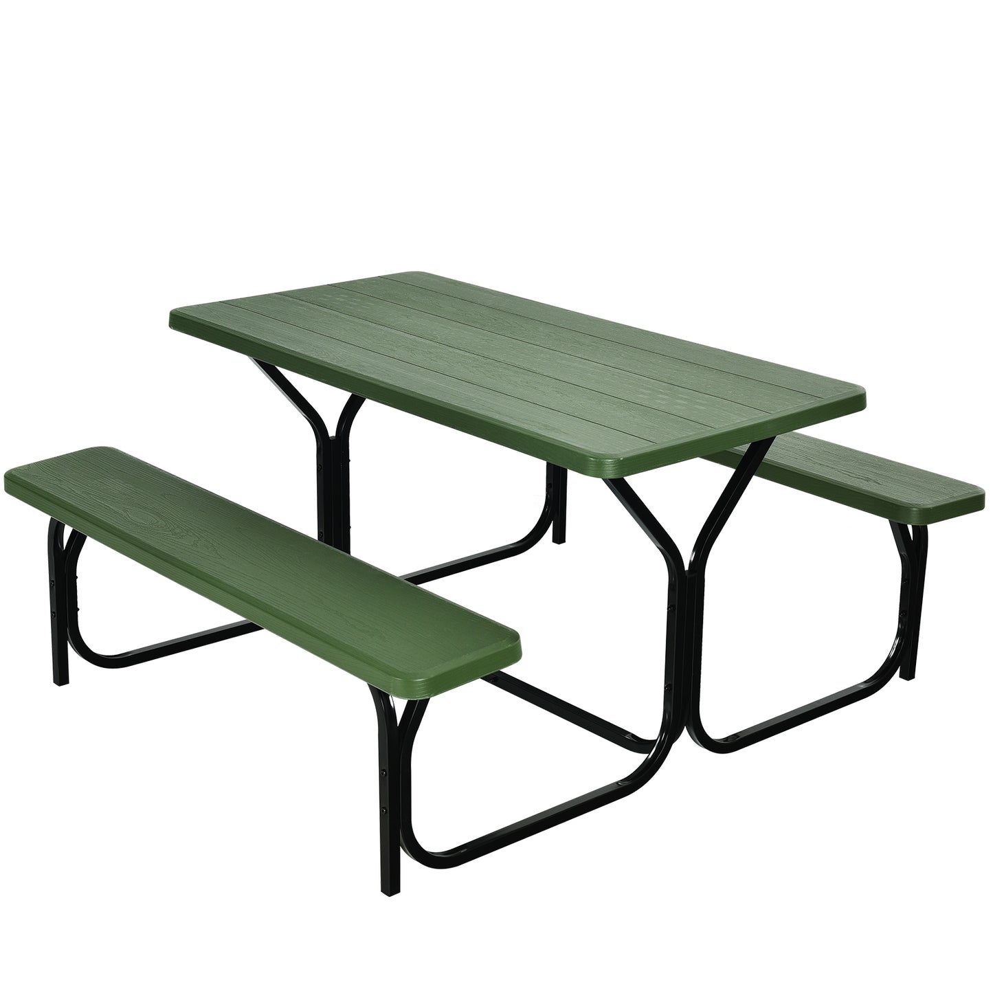 Outdoor Picnic Table Bench Set for Camping