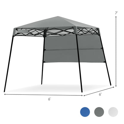 7 x 7 Feet Sland Adjustable Portable Canopy Tent with Backpack