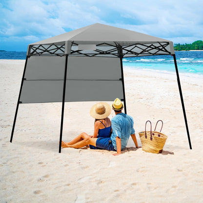 7 x 7 Feet Sland Adjustable Portable Canopy Tent with Backpack