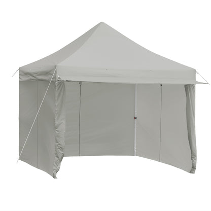 10' x 10' Feet Pop up Gazebo with 4 Height and Adjust Folding Awning