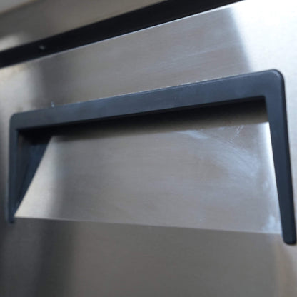 Orikool Commercial Refrigerator Sandwich & Salad Prep Table With Butcher Block Cutting Board