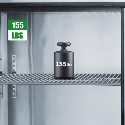 Orikool Commercial Refrigerator Sandwich & Salad Prep Table With Butcher Block Cutting Board