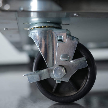 Orikool Commercial Refrigerator Sandwich & Salad Prep Table With Butcher Block Cutting Board