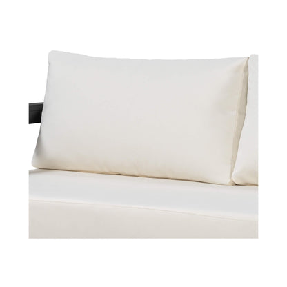 Alora Outdoor 3-Person L-Shaped Patio Sofa with Iron Frame and Thick Cushions